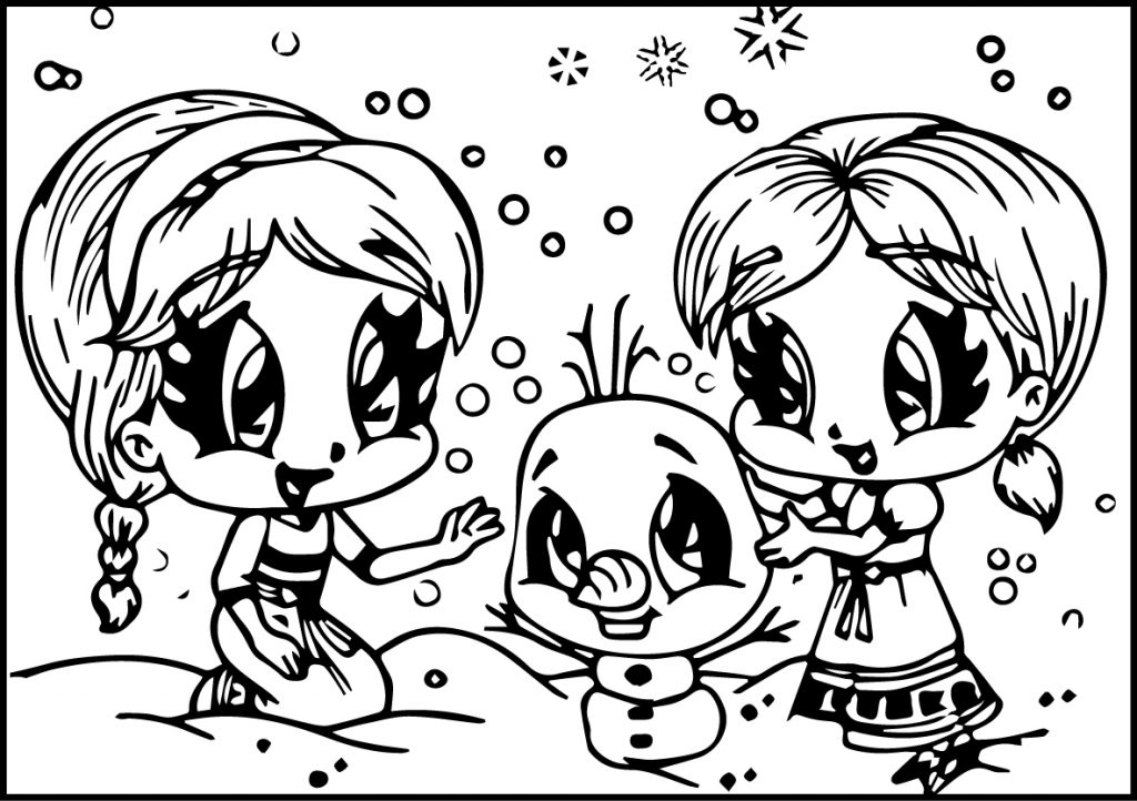 1024x722 Coloring Pages The Frozen Free Elsa And Anna To Print Disney
