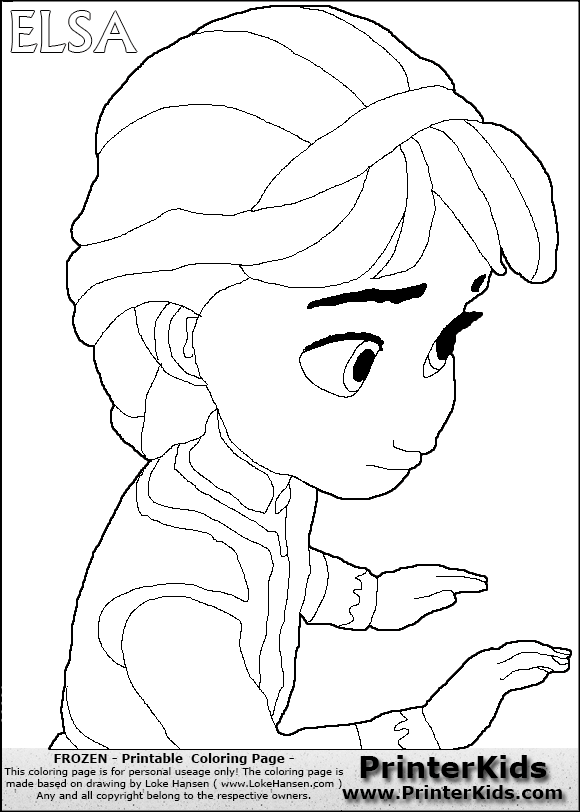 580x812 Frozen Elsa Coloring Pages