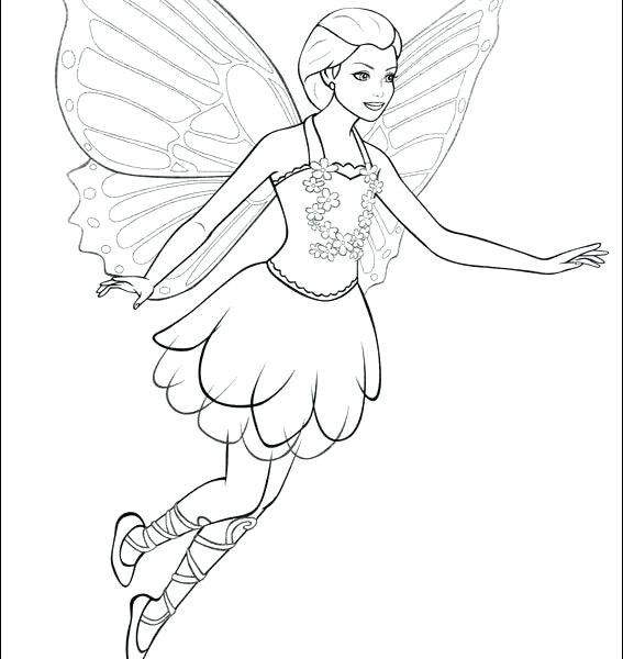 567x600 Coloring Pages Fairy Fairy Barbie Coloring Pages Barbie Coloring