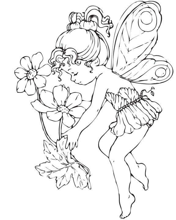 576x720 Fairy Coloring Pages For Adults Elvenpath Coloring Pages Fate