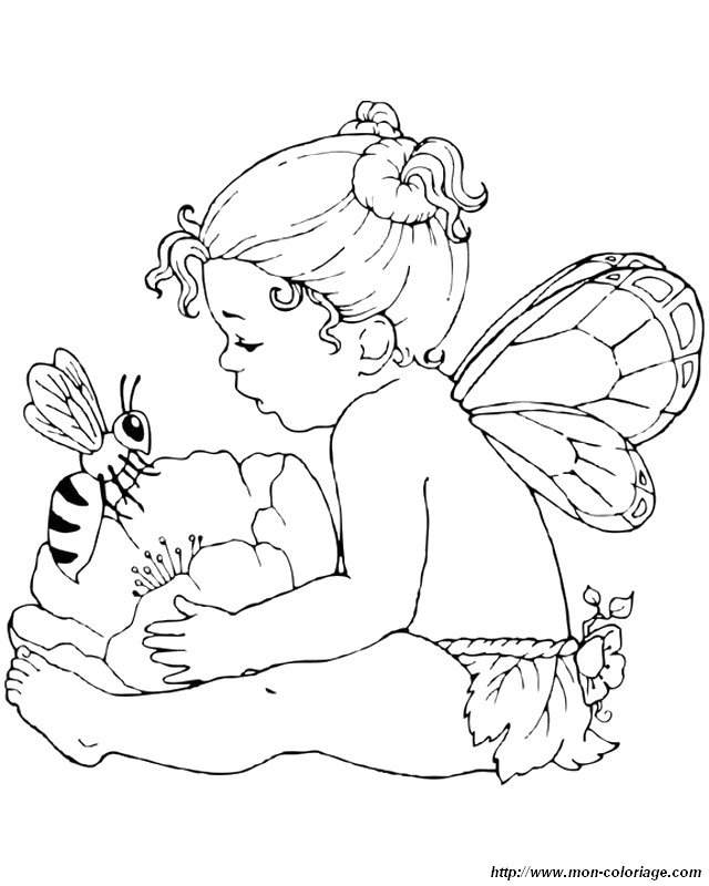 640x800 Pin Baby Fairies Coloring Pages On Baby Fairy Coloring