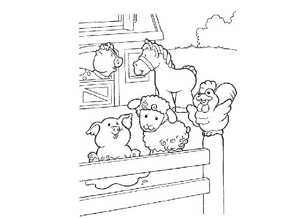 600x429 Baby Farm Animals Coloring Pages Farm Animal Coloring Pages