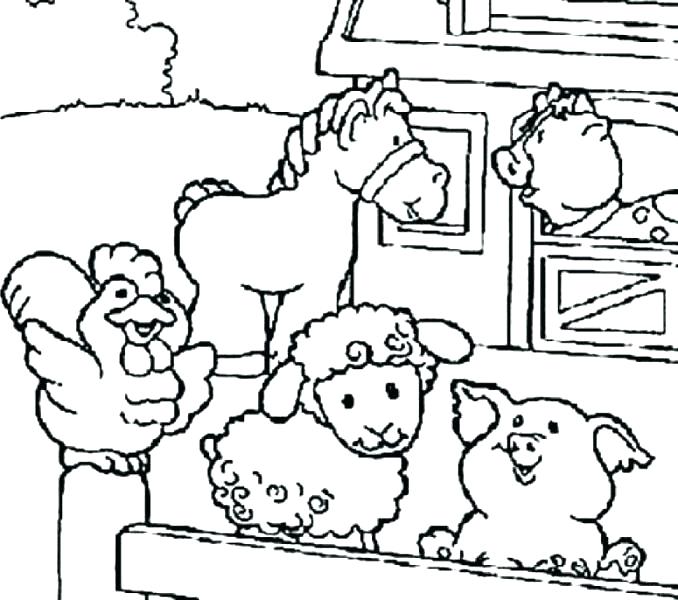 678x600 Coloring Pages Printable Farm Animals Luxurious And Splendid Farm
