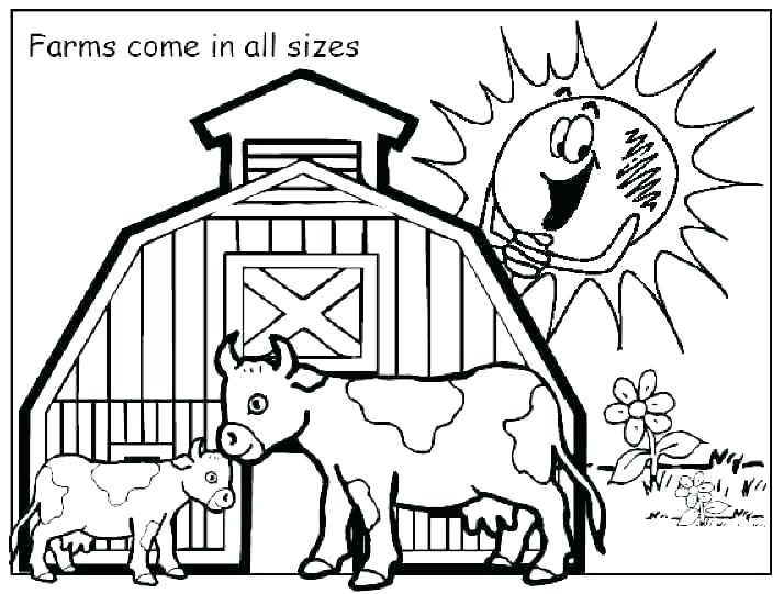 714x541 Farm Animal Coloring Pages Farm Animal Coloring Pages Baby Farm
