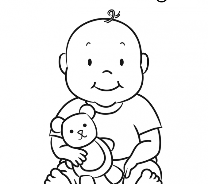 678x600 Baby Girl Colouring Pages Newborn Ba Girl Coloring Pages Kids