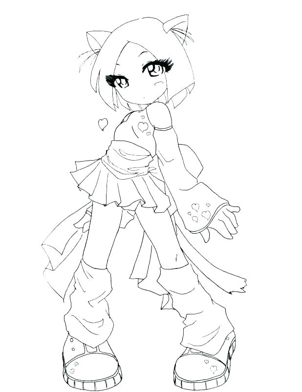 618x803 Cute Baby Girl Coloring Pages Baby Girl Colouring Sheets Anime