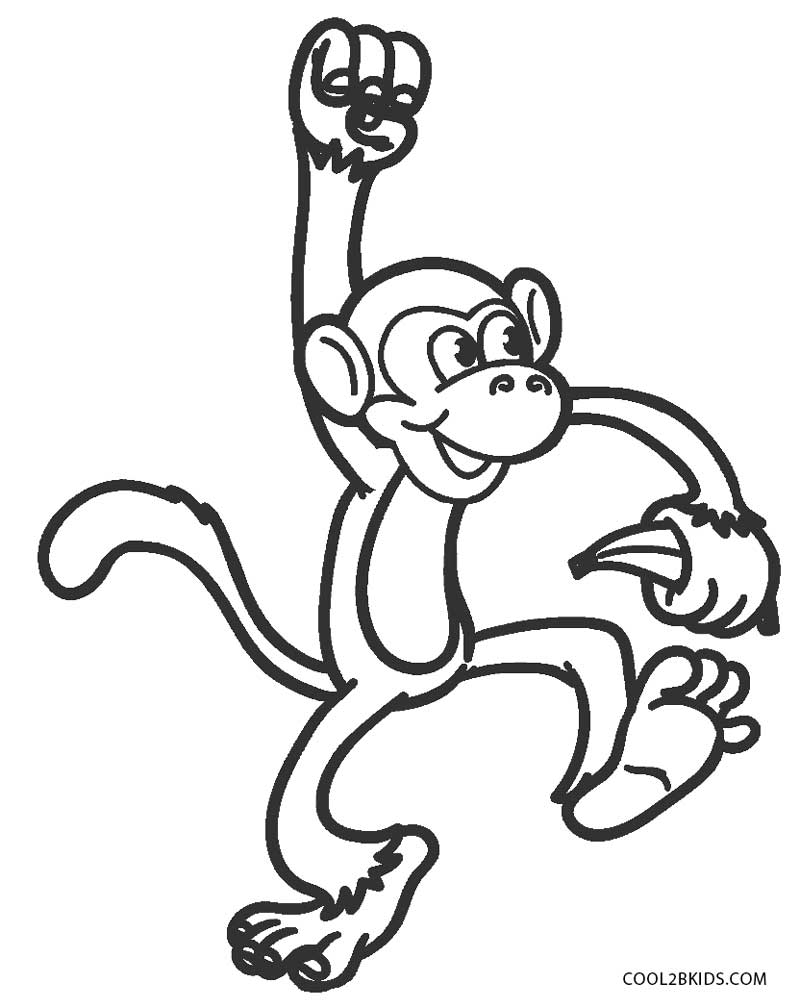 800x1008 Baby Girl Monkey Coloring Pages Free Noticeable