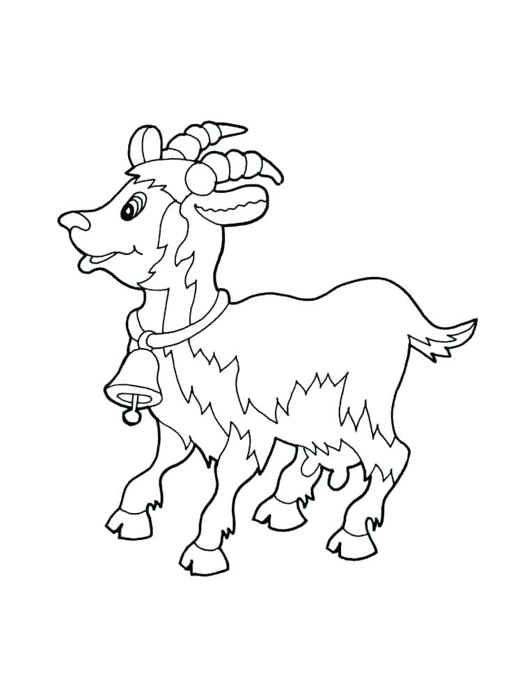 750x1000 Billy Goats Gruff Printable Story Printable Coloring Goat Coloring