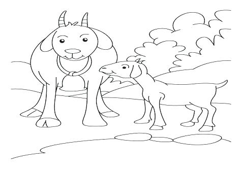 476x333 Goat Coloring Pages Three Billy Goats Gruff Coloring Pages