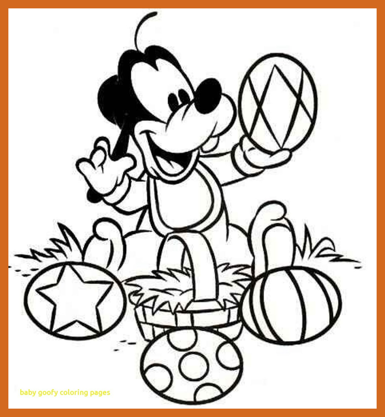1344x1456 Shocking Baby Goofy Coloring Pages Ru Info For Disney Popular