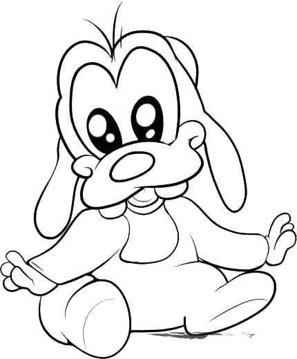 430x520 Goofy Coloring Pages