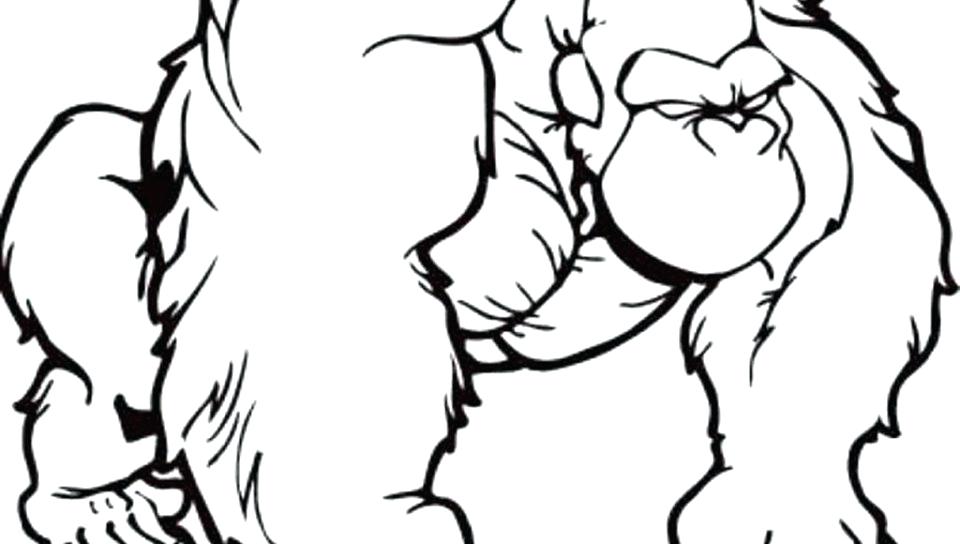960x544 Gorilla Coloring Pages Free Gorilla Coloring Page Printable