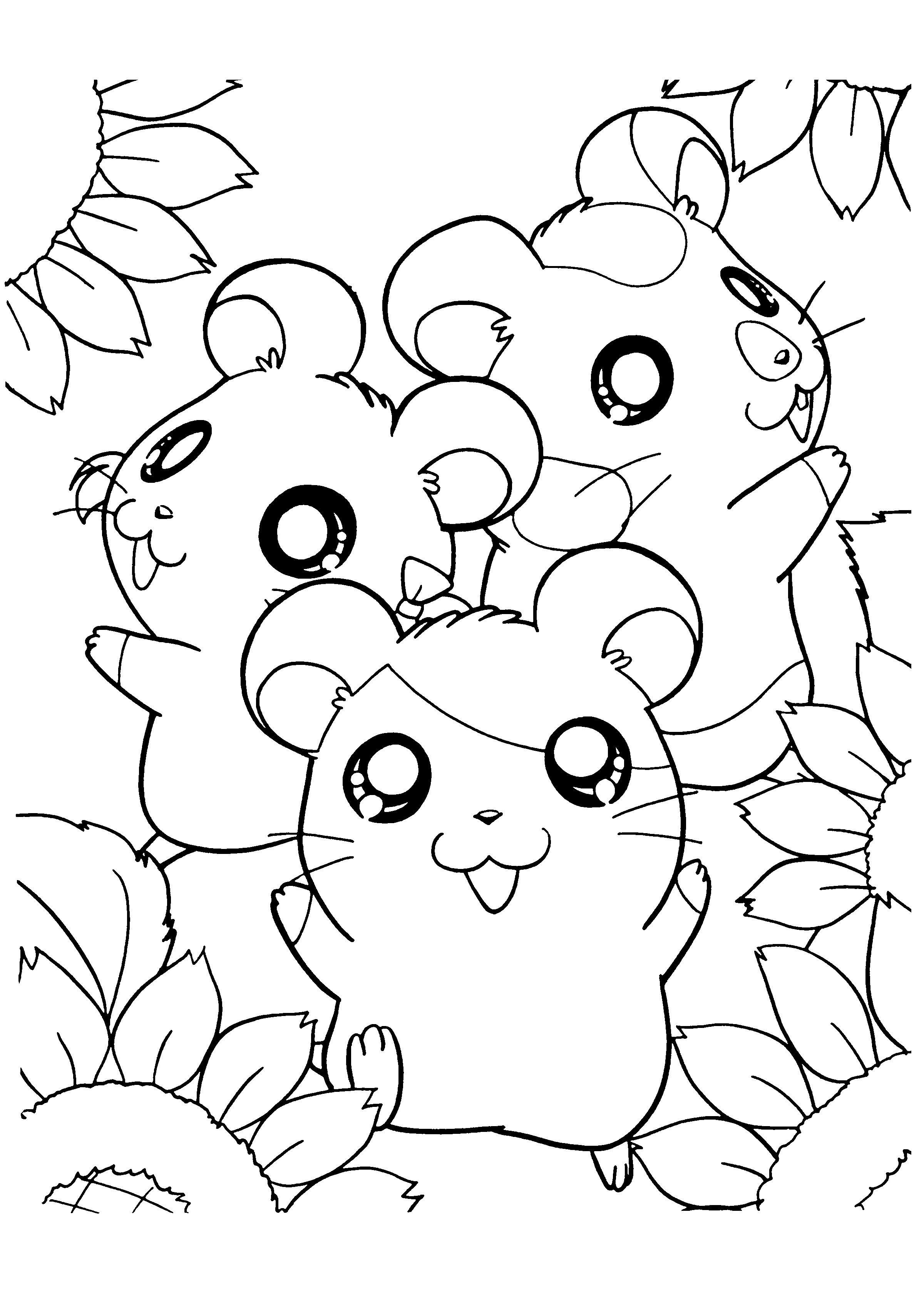 Baby Hamster Coloring Pages at GetDrawings | Free download