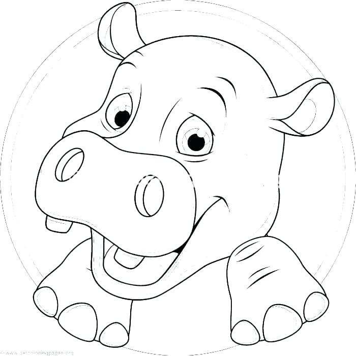 700x700 Baby Hippo Coloring Pages Hippopotamus Coloring Pages Hippopotamus