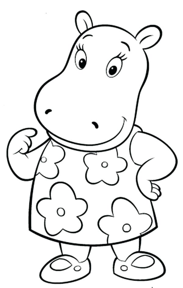 600x944 Backyardigans Coloring Pages Baby Hippo Coloring Page