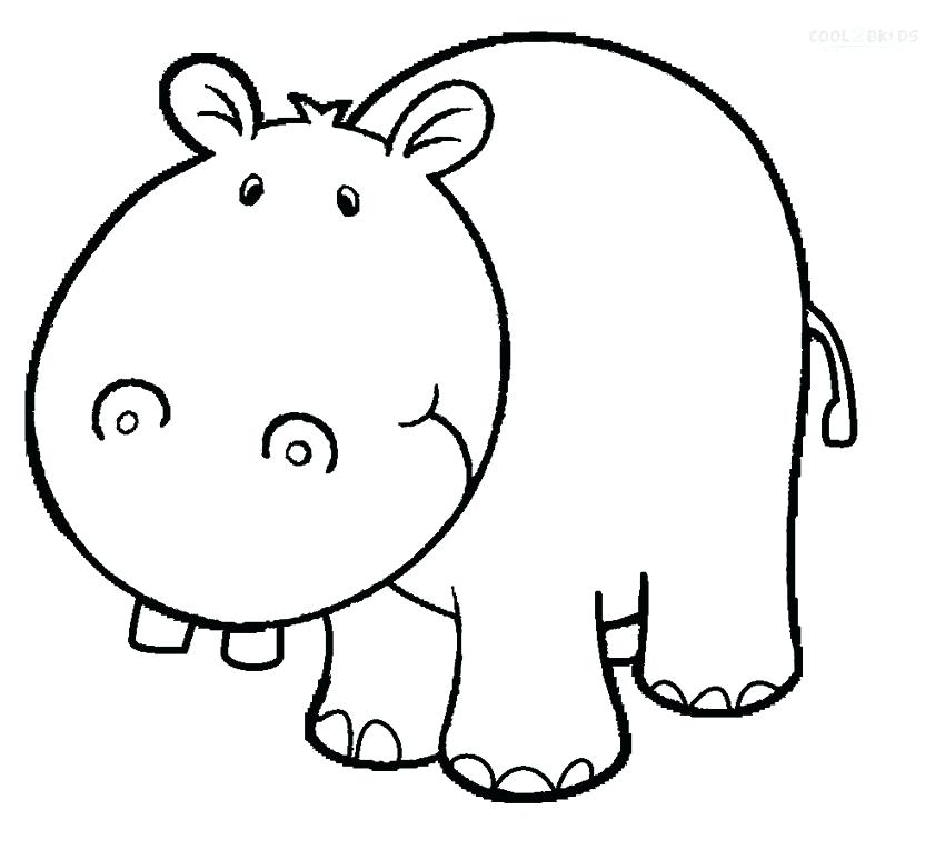850x765 Hippo Coloring Sheets Cute Baby Hippo Coloring Pages Hippopotamus