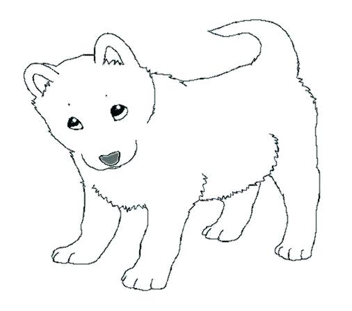506x447 Husky Coloring Page Coloring Page Of Husky Puppy Dog Symbol Of New