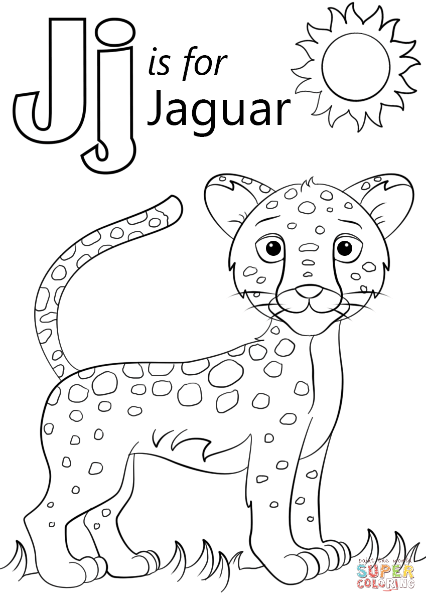 849x1200 Letter J Is For Jaguar Coloring Page Free Printable Coloring Pages