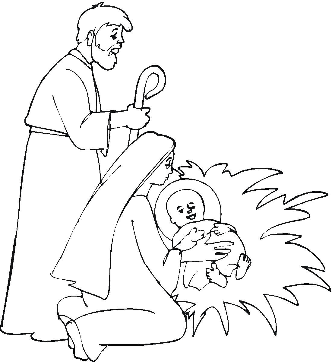 1101x1200 Baby Jesus Coloring Pages
