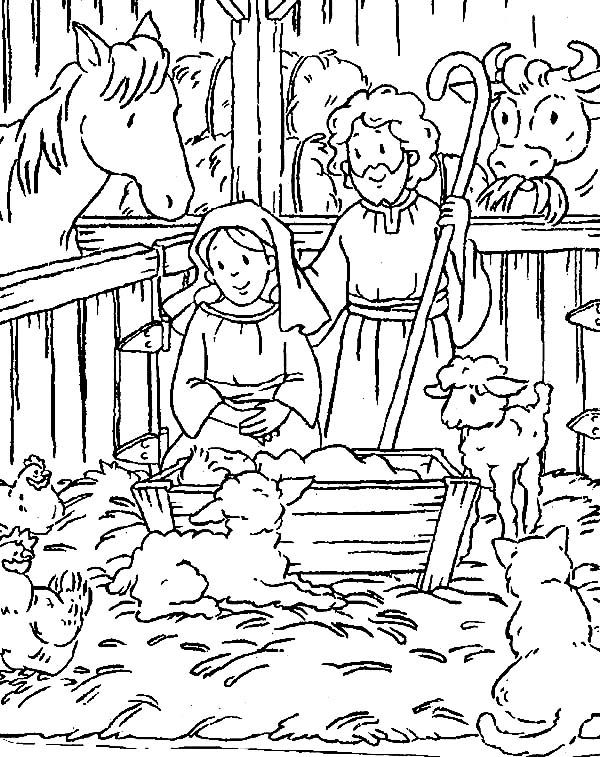 600x757 Baby Jesus Nativity Picture Coloring Page