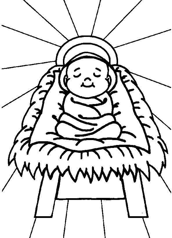 593x819 Baby Jesus Coloring Pages Catholic Kidscrafts