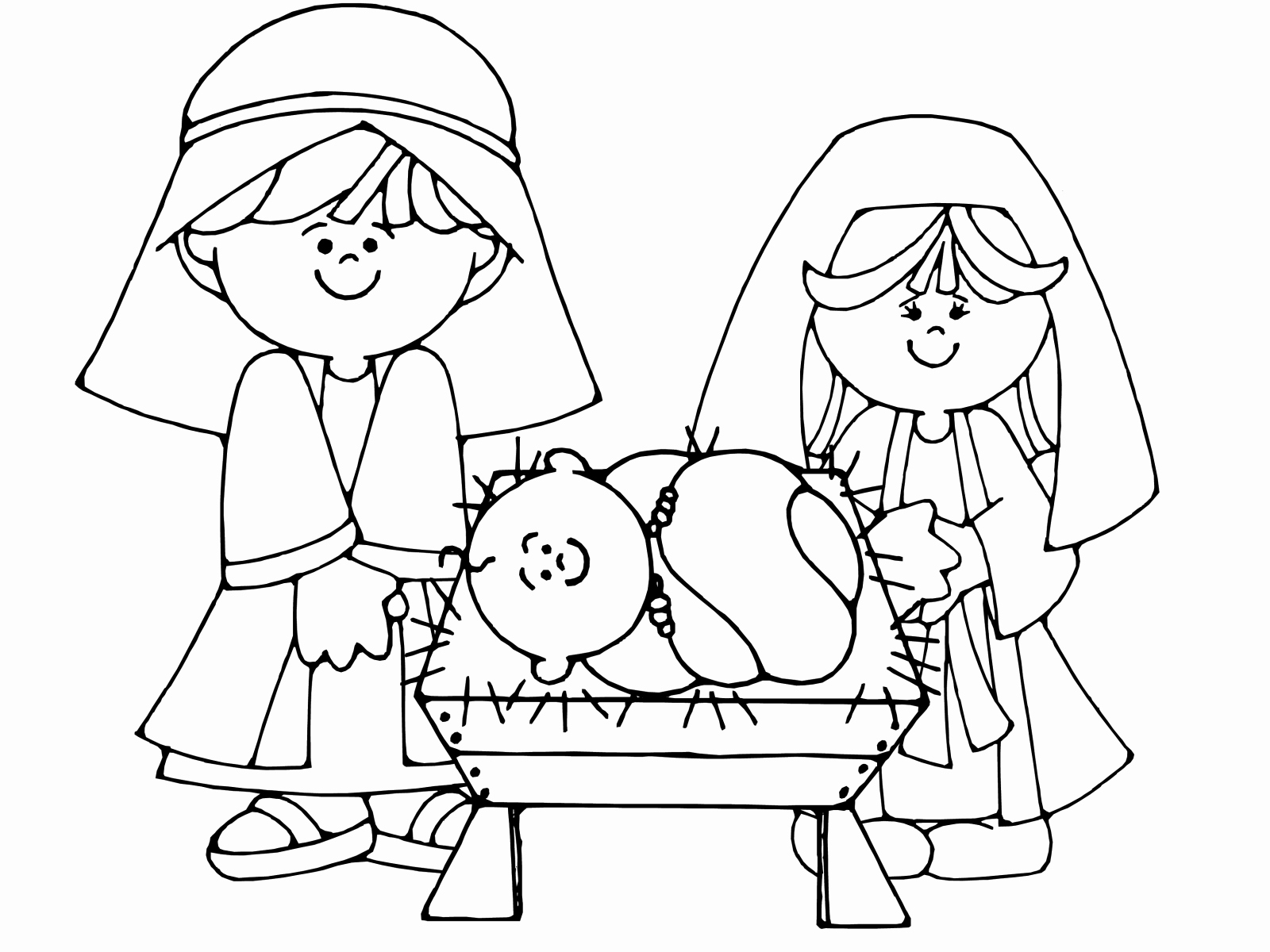 1600x1200 Free Coloring Pages Of Baby Jesus In A Manger Photos Nativity