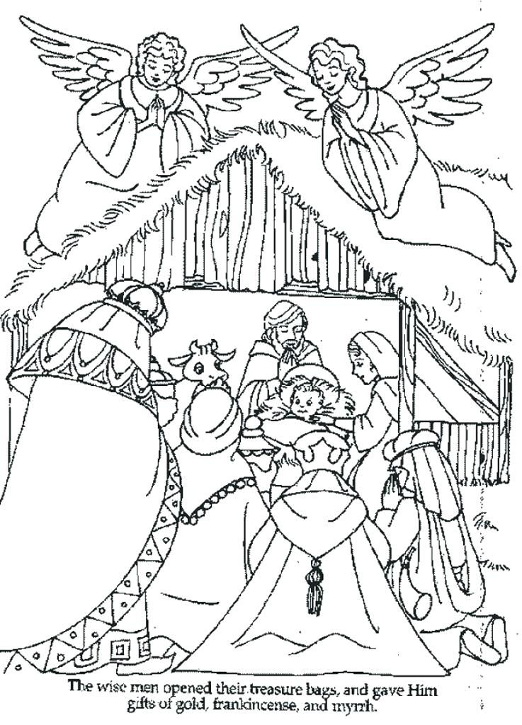 737x1024 Baby Jesus In Manger Coloring Page Coloring Picture Of Baby