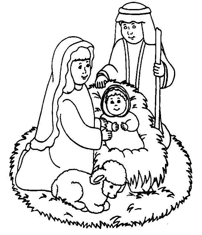 671x779 Baby Jesus Manger Coloring Page Az Coloring Pages Coloring Gallery