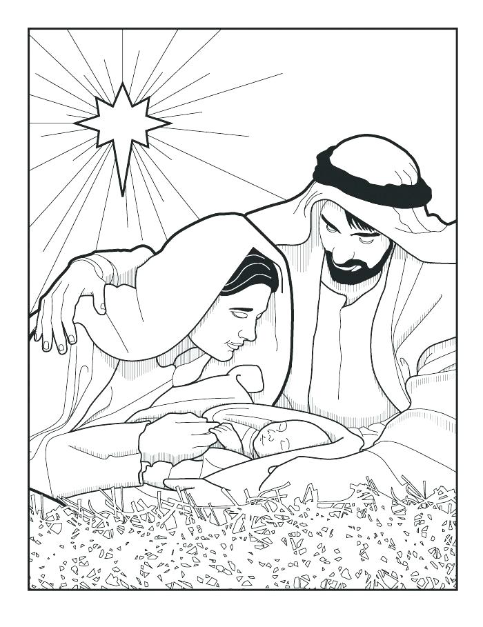 700x909 Baby Jesus Manger Coloring Page