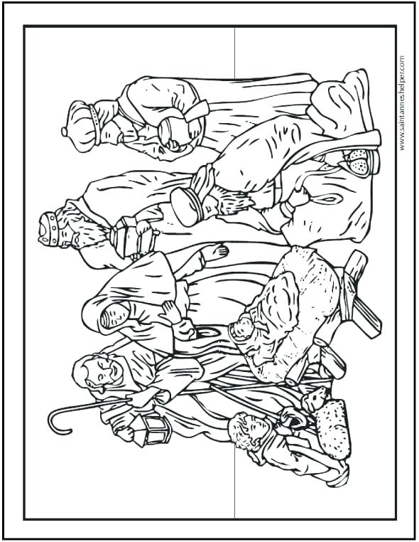 590x762 Jesus In A Manger Coloring Page Manger Coloring Pages Online