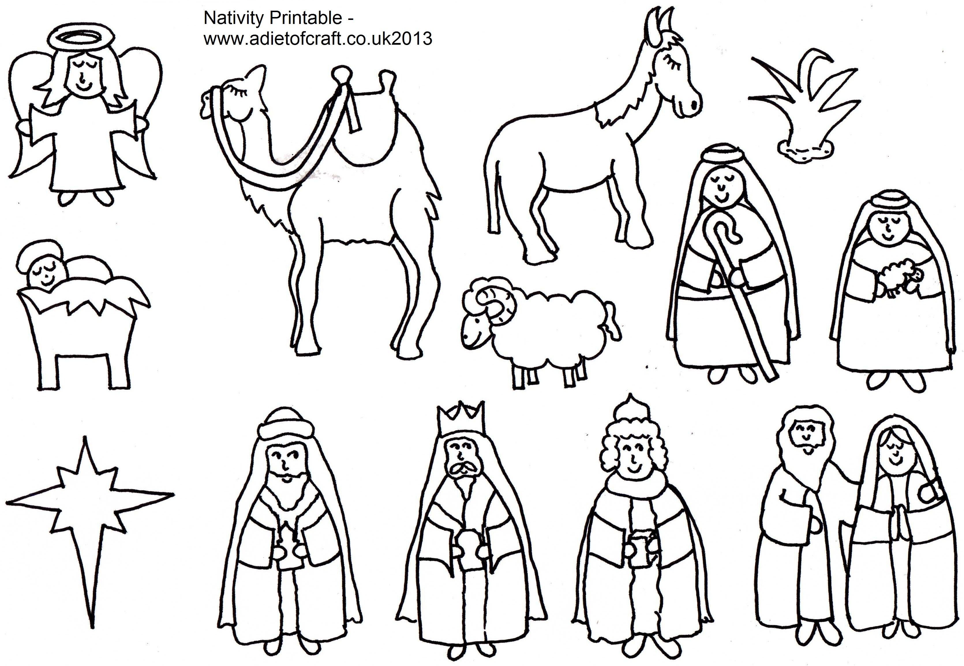 3341x2309 Baby Jesus In A Manger Coloring Page Free Printable Pages
