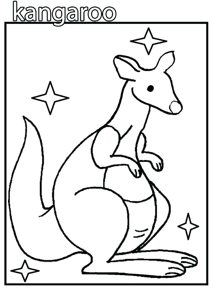687x937 Kangaroo Color Page Kangaroo Coloring Page Baby Kangaroo Color