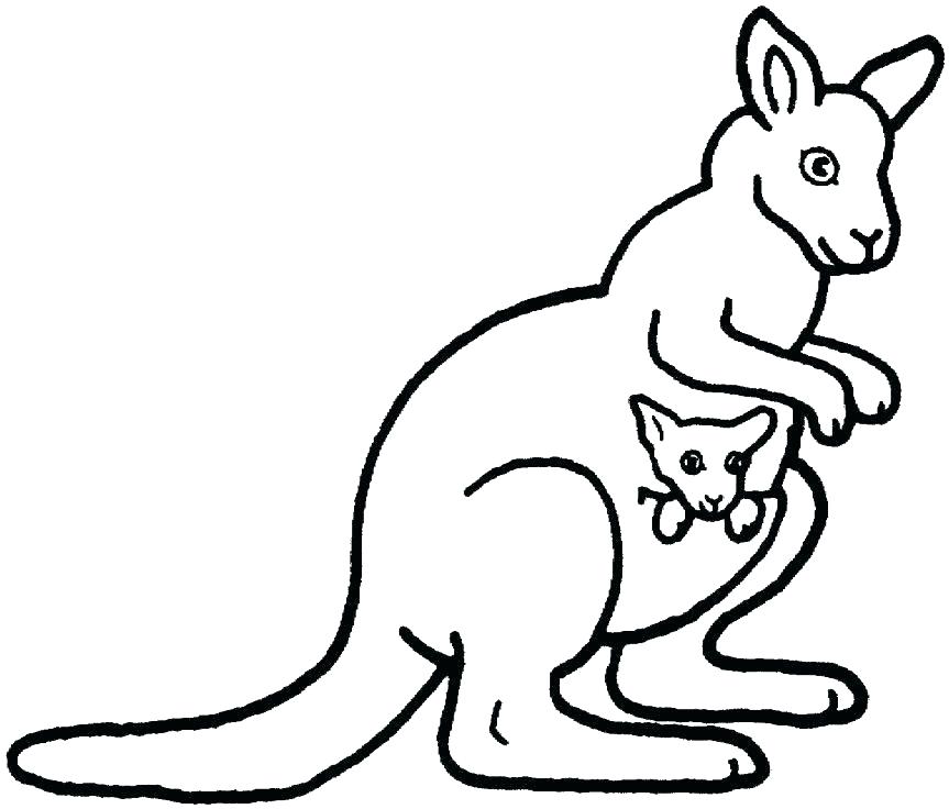 863x736 Kangaroo Coloring Pages Tree Kangaroo Coloring Pages Page