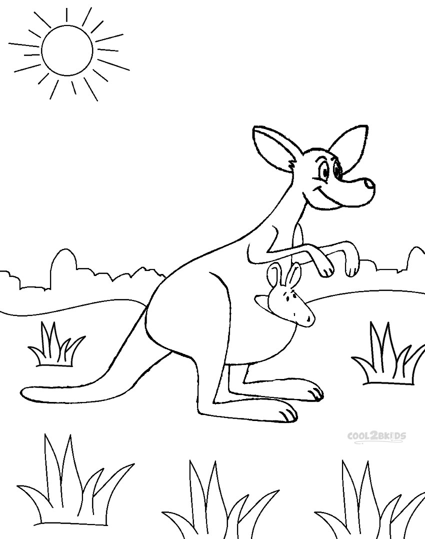 850x1078 Printable Kangaroo Coloring Pages For Kids