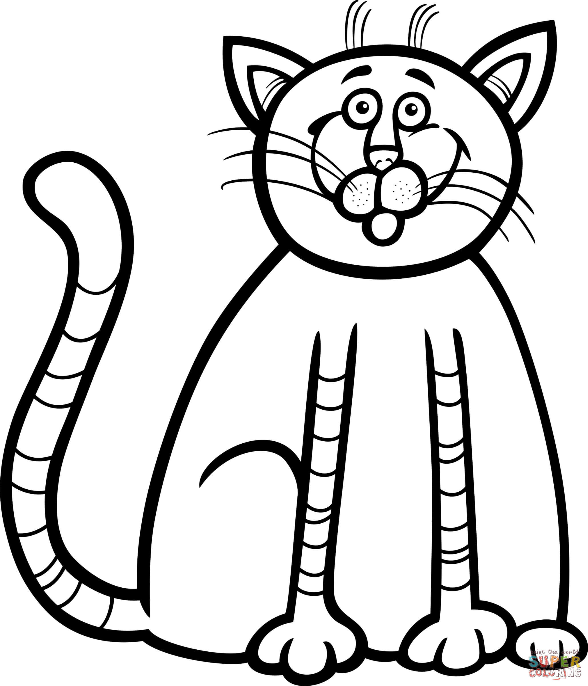 2058x2400 Cute Kitten Coloring Page Free Printable Pages Arresting Baby