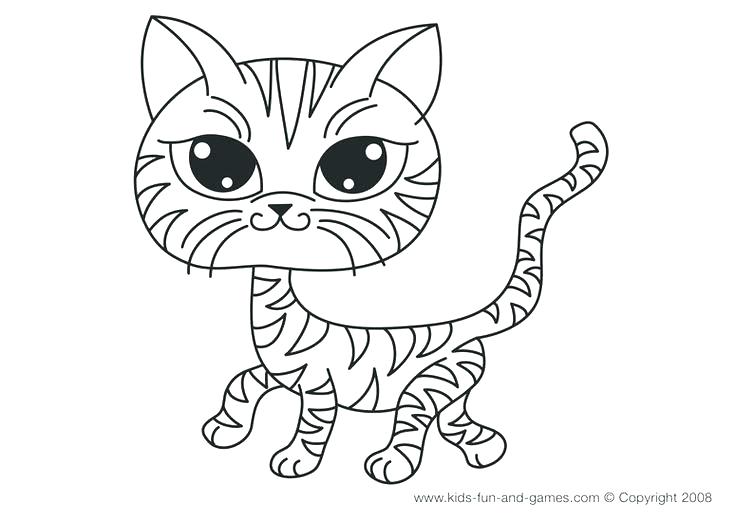 736x522 Remarkable Cute Cat Coloring Pages Kitten Coloring Pages For Kids