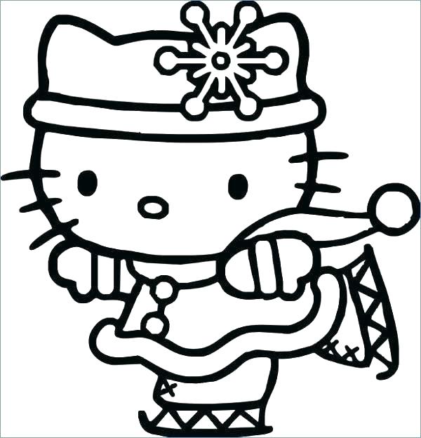 600x624 Baby Cats Coloring Pages Hello Kitty On Baby Hello Kitty Colouring