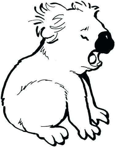 374x480 Koala Coloring Page Click To See Printable Version Of Crying Koala