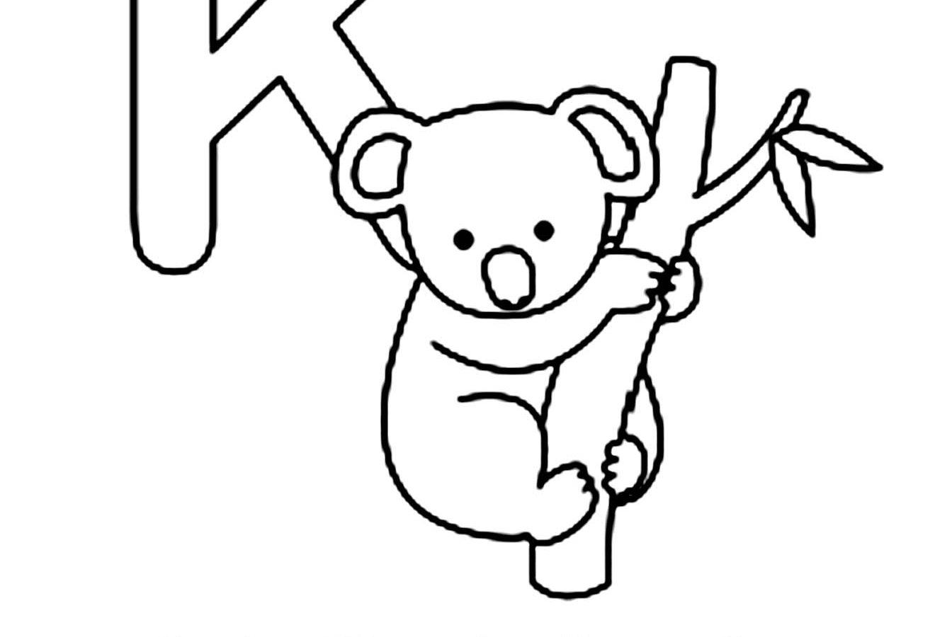 1344x900 Printable Koala Coloring Page Swinging Free Pages Animals Brothers