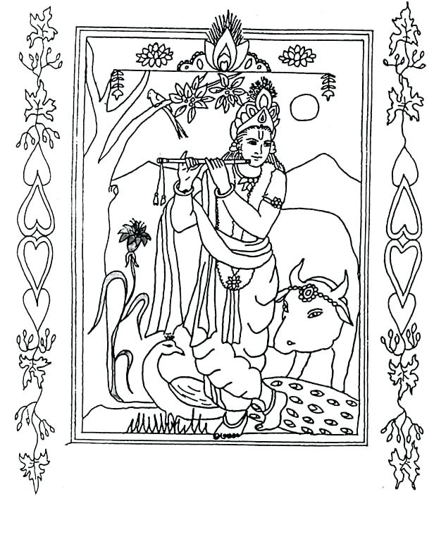 616x772 Baby Krishna Coloring Pages Google Search Adult