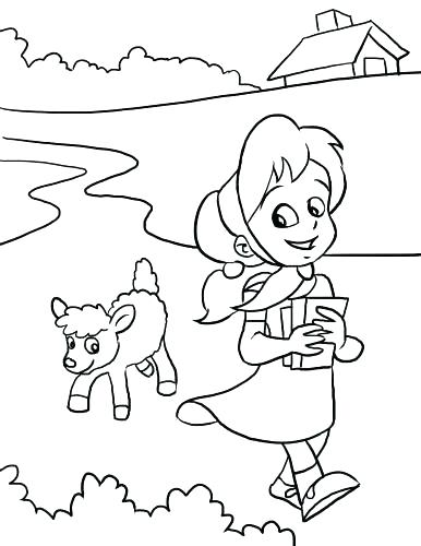 386x500 Coloring Sheep Coloring Sheep The Crippled Lamb Coloring Sheet