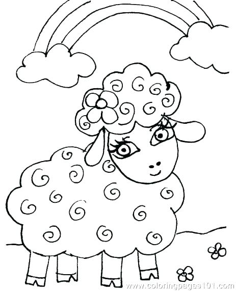 463x571 Baby Sheep Coloring Pages Baby Lamb Colouring Pages