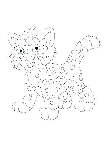 360x480 Leopard Coloring Pages Baby Jaguar Coloring Pages Baby Jaguar