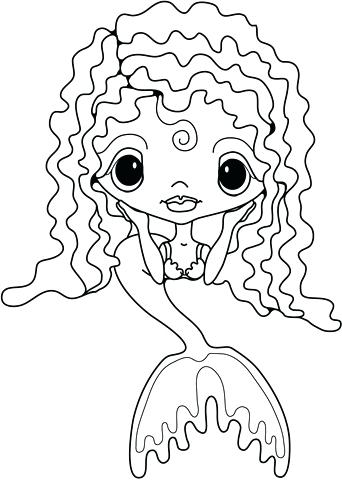 342x480 Cute Mermaid Coloring Pages Click To See Printable Version Of Cute