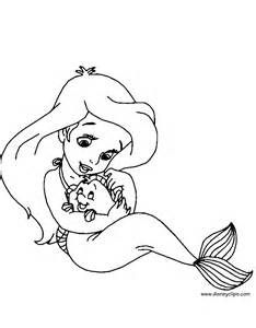 234x300 The Little Mermaid Coloring Pages