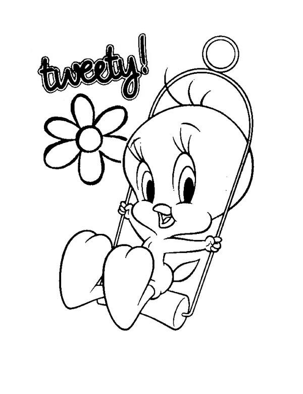 600x780 Baby Looney Tunes, Cute Tweety In Baby Looney Tunes Coloring