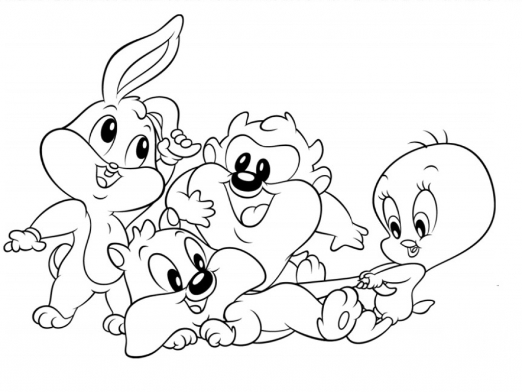 1024x769 Baby Looney Tunes Playing And Laughing Together Bugs Bunny Within