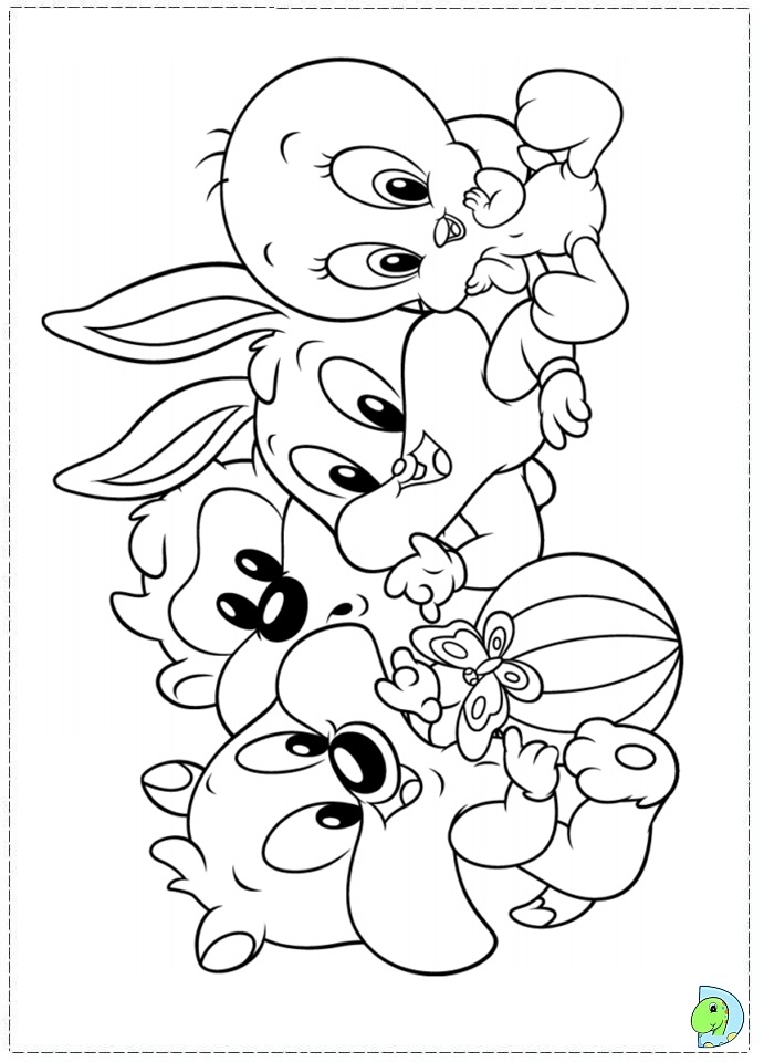 691x960 Baby Looney Tunes Coloring Pages