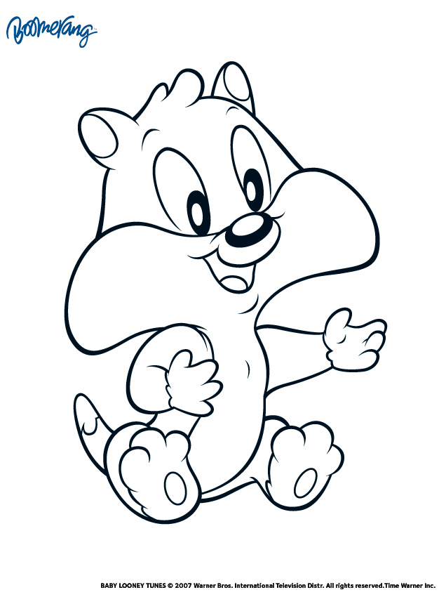 636x850 Coloriage Baby Looney Tunes De Taz Az Dibujos On Coloring Pages