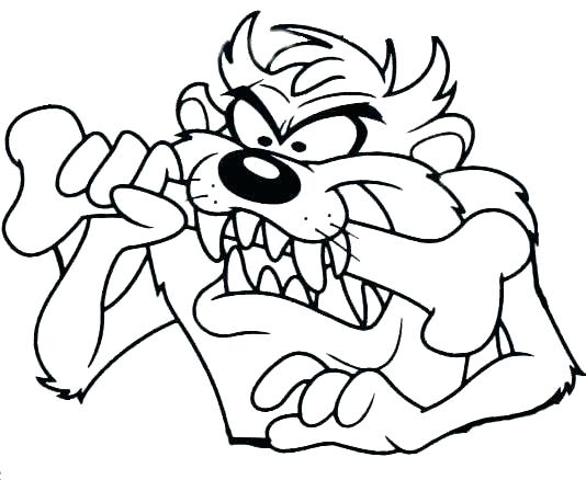 534x438 Taz Coloring Pages Baby Tunes Coloring Pages Stunning Marvellous